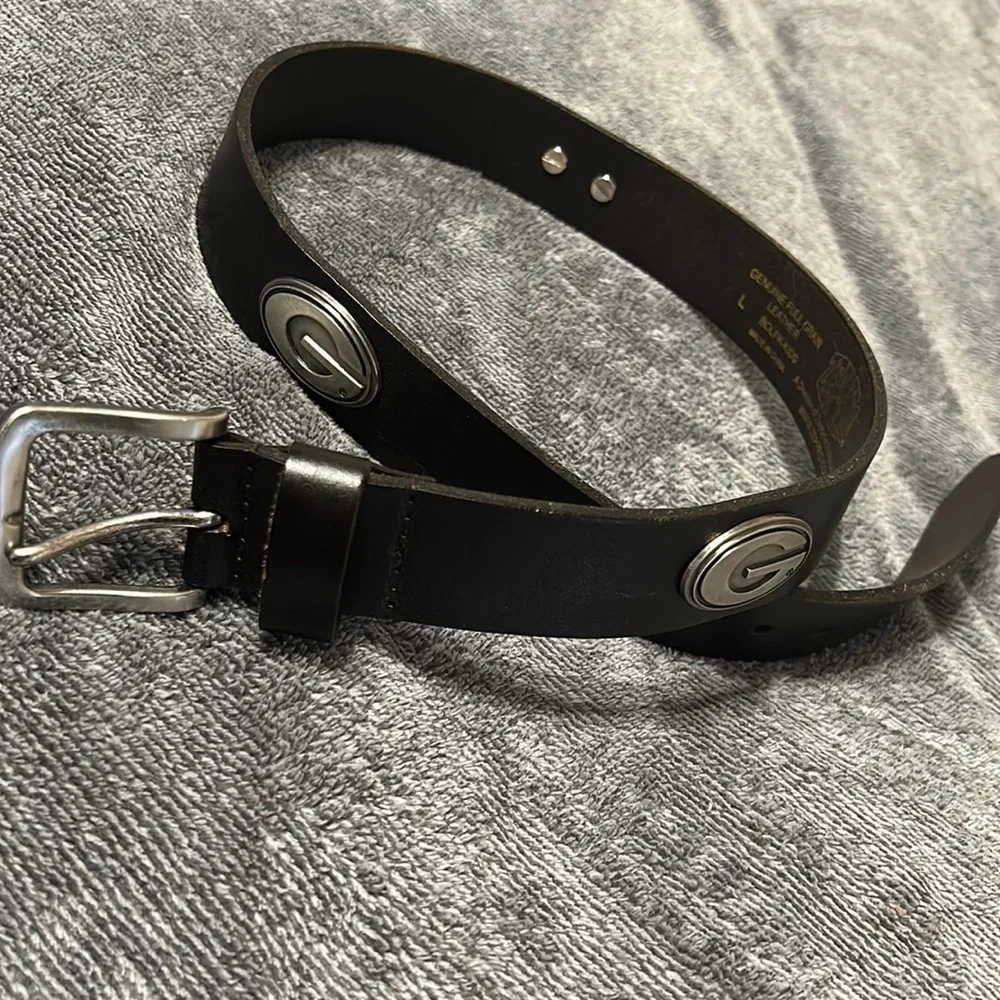 Brown Belt with UGA Emblems